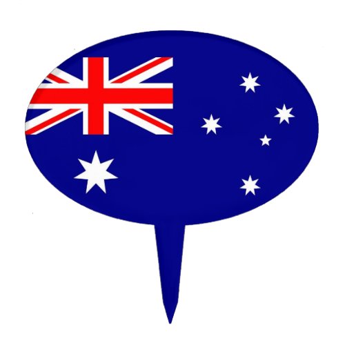 Cake Topper with Flag of Australia