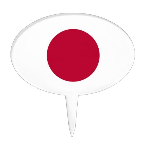 Cake Topper with Flag of Japan