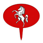 Cake Topper with Flag of Kent, England