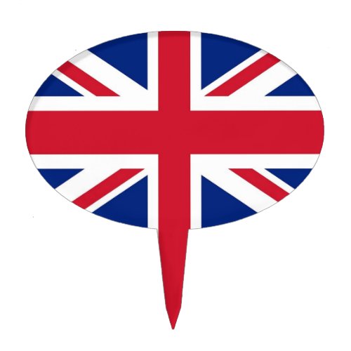Cake Topper with Flag of United Kingdom