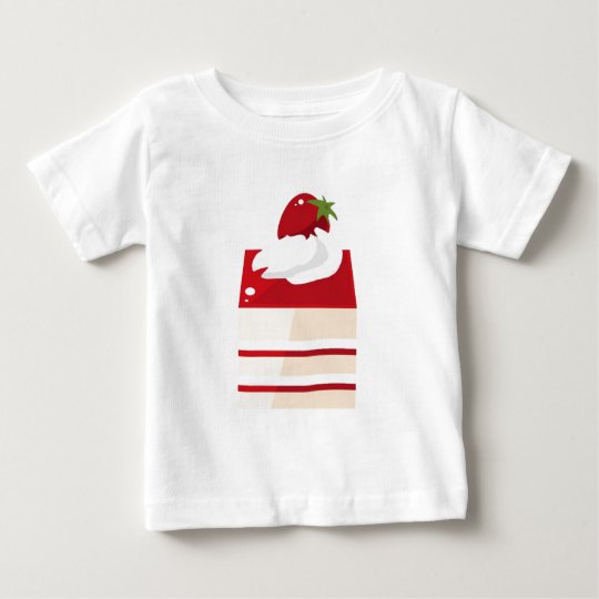 Cake with strawberry baby T-Shirt