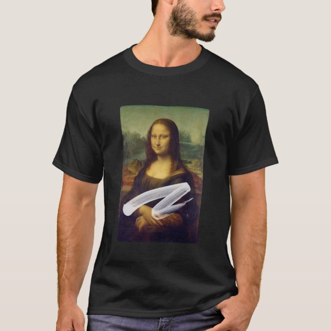 Caked Mona Lisa  T-Shirt (Front)