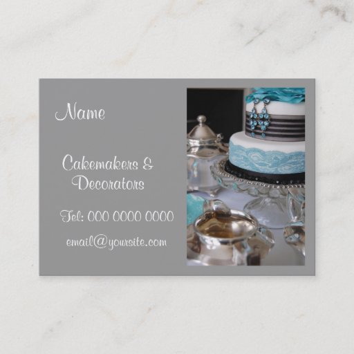 Customizable Cakemakers &amp; Decorators Business Card