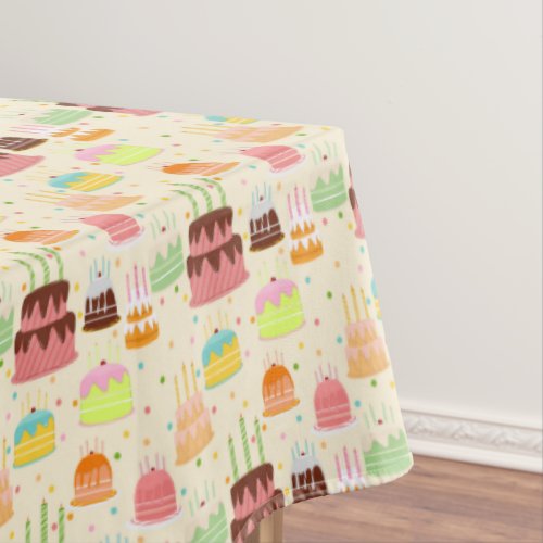 Cakes and Candles Tablecloth