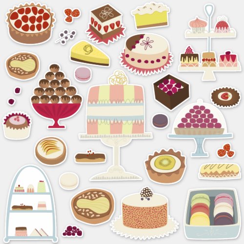 Cakes and Patisserie Bakes Delicious Treat Sticker