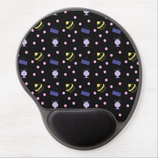cakes and sundaes black gel mouse pad