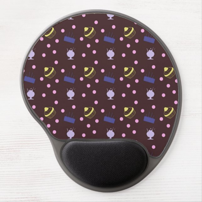 cakes and sundaes chocolate gel mouse pad (Front)