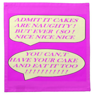 Cakes are nice made for food lovers color pink cloth napkin