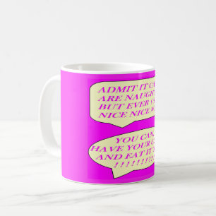 Cakes are nice made for food lovers color pink coffee mug