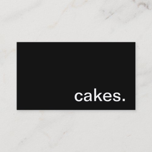 Cakes Business Card