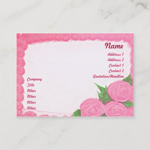 Cakes - Chubby Business Card Template