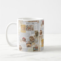 Cakes & Coffee Vintage Ephemera Decoupage