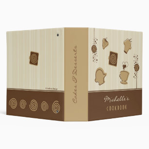 Cakes & Desserts Cookbook Binder
