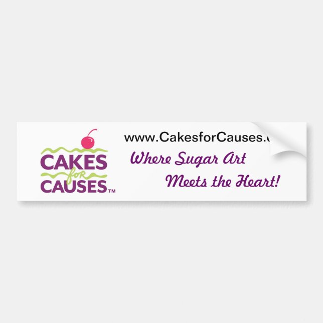 Cakes for Causes Bumper Sticker (Front)