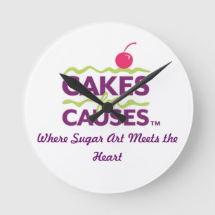 Cakes for Causes Logo Clock