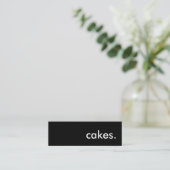 cakes. mini business card (Standing Front)