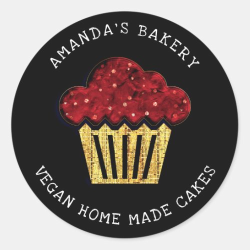 Cakes Sweet Homemade Vegan Bakery Organic Muffins Classic Round Sticker
