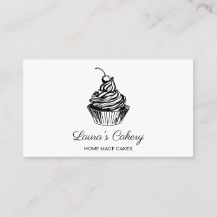 Cakes Sweets Cupcake Bakery Girly Vintage Craft Business Card