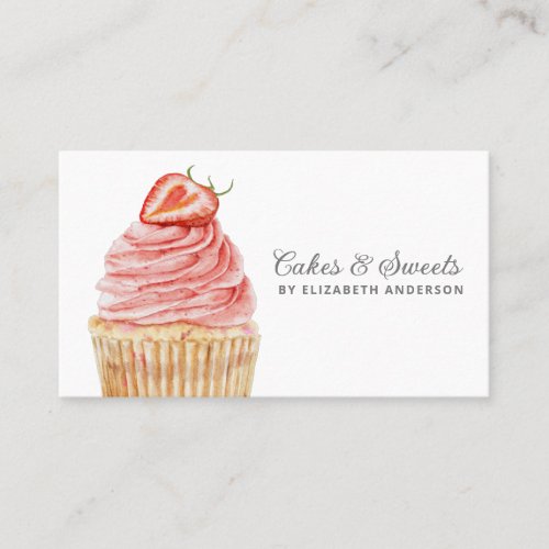 Cakes  Sweets Cupcake Bakery Pastry Chef Business Business Card