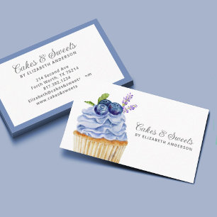 Cakes & Sweets Cupcake Bakery Pastry Chef Business Card