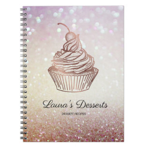Cakes & Sweets Cupcake Desserts Cookbook Notebook