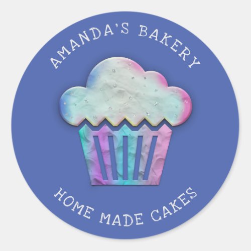 Cakes Sweets Cupcake Home Bakery Cottage Classic Round Sticker