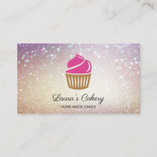 Cakes & Sweets Cupcake Home Bakery Cute Modern Business Card