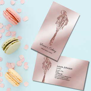 Cakes & Sweets Cupcake Home Bakery Dripping Whisk Business Card