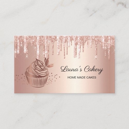 Cakes Sweets Cupcake Home Bakery Girly Vintage Business Card