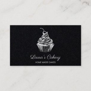 Cakes Sweets Cupcake Home Bakery Girly Vintage Business Card