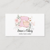 Cakes & Sweets Cupcake Home Bakery mixer Flower Business Card (Front)