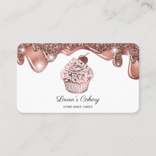 Cakes  Sweets Cupcake Home Bakery Rustic Vintage  Business Card