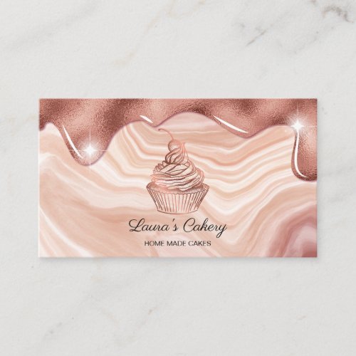 Cakes  Sweets Cupcake Home Bakery Rustic Vintage Business Card