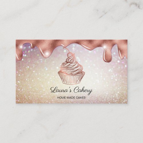 Cakes  Sweets Cupcake Home Bakery Rustic Vintage Business Card