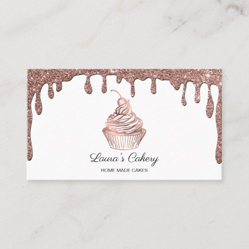 Cakes  Sweets Cupcake Home Bakery Rustic Vintage Business Card