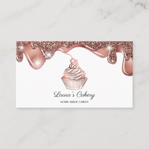 Cakes  Sweets Cupcake Home Bakery Rustic Vintage Business Card