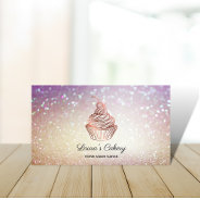 Cakes & Sweets Cupcake Home Bakery Rustic Vintage Business Card at Zazzle