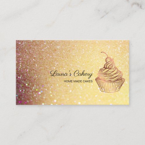 Cakes  Sweets Cupcake Home Bakery Rustic Vintage Business Card