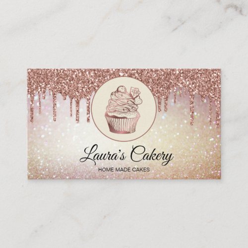 Cakes  Sweets Cupcake Home Bakery Rustic Vintage  Business Card