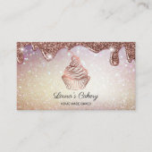 Cakes & Sweets Cupcake Home Bakery Rustic Vintage Business Card (Front)