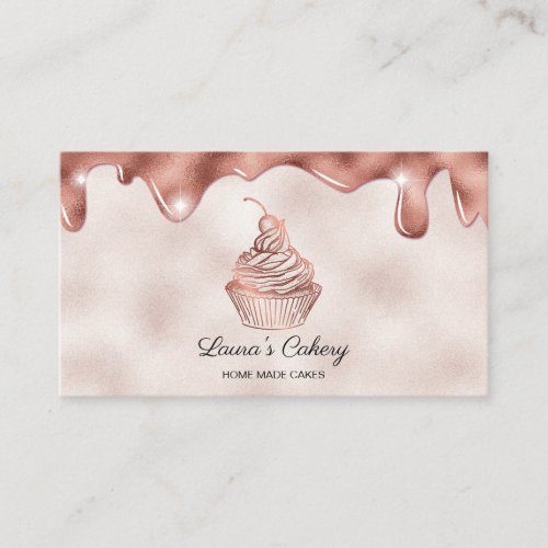 Cakes  Sweets Cupcake Home Bakery Rustic Vintage Business Card