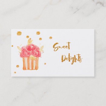 ★ Cakes & Sweets Custom Business Card by laurapapers at Zazzle