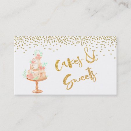 ★ Cakes & Sweets Custom Business Card