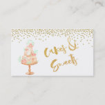 ★ Cakes &amp; Sweets Custom Business Card at Zazzle
