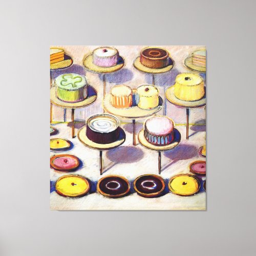 Cakes _ Wayne Thiebaud Canvas Print