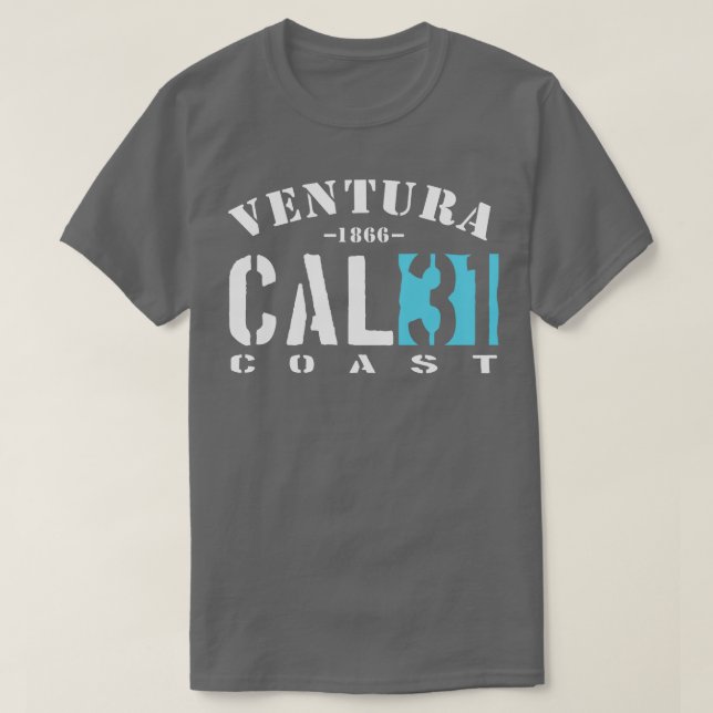 CAL31 Coast Ventura California T-Shirt (Design Front)
