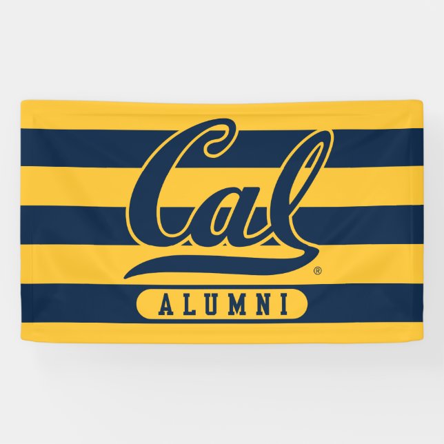 Cal Alumni Stripes Banner (Horizontal)