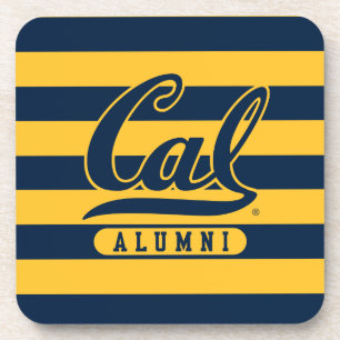 Cal Alumni Stripes Beverage Coaster