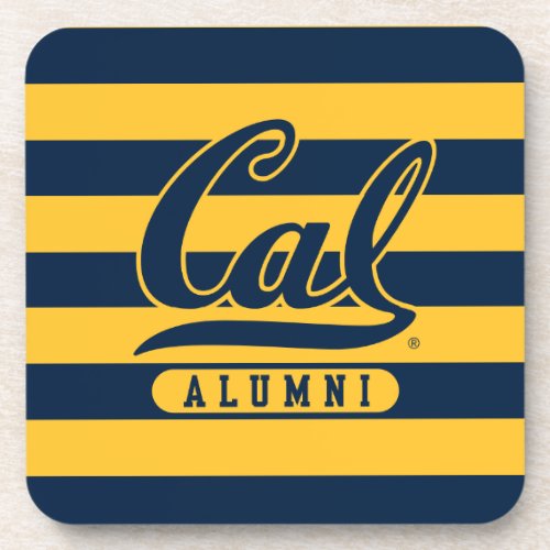 Cal Alumni Stripes Beverage Coaster