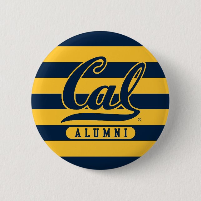Cal Alumni Stripes Button (Front)